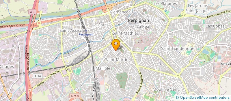 localisation de l'entreprise MONSIEUR OMAR ASSOUS  PERPIGNAN