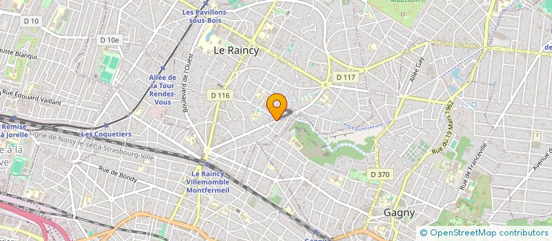 localisation de l'entreprise MONSIEUR OMAR ATTOUMANI à LE RAINCY