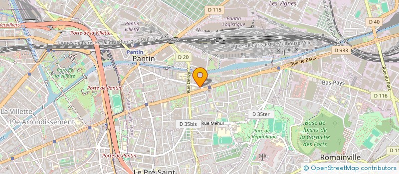 localisation de l'entreprise MONSIEUR OMAR AZEGGAGH  PANTIN