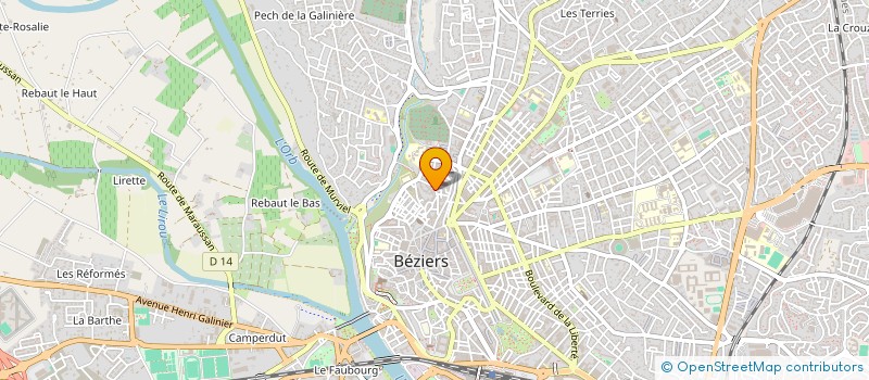 localisation de l'entreprise MONSIEUR OMAR BEHAR  BEZIERS
