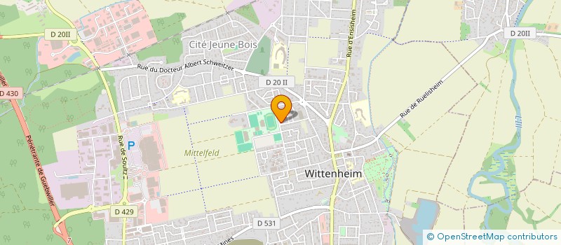 localisation de l'entreprise MONSIEUR OMAR BELABED  WITTENHEIM