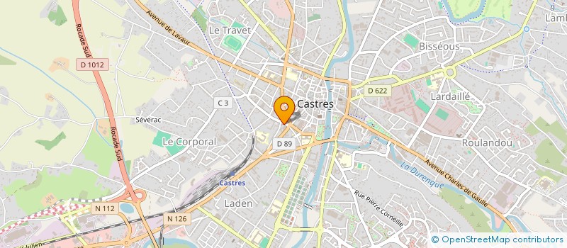 localisation de l'entreprise MONSIEUR OMAR BELHASSANE  CASTRES