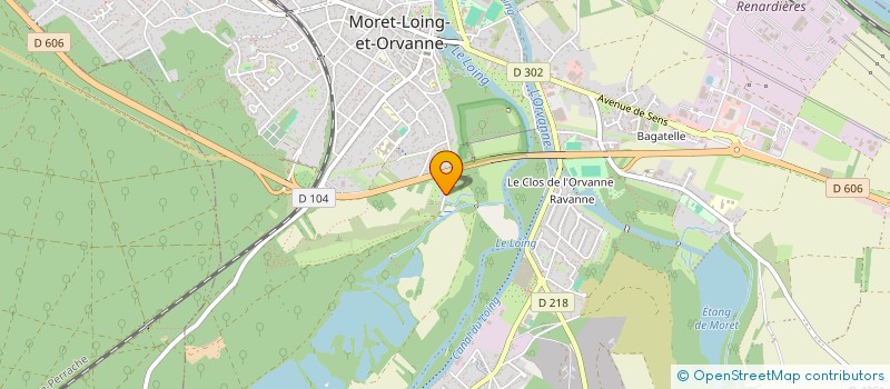 localisation de l'entreprise MONSIEUR OMAR BENAHMED  MORET-LOING-ET-ORVANNE