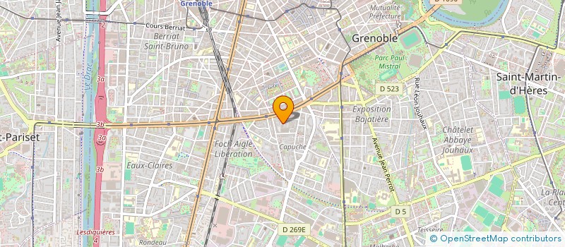 localisation de l'entreprise MONSIEUR OMAR BENAMAR à GRENOBLE