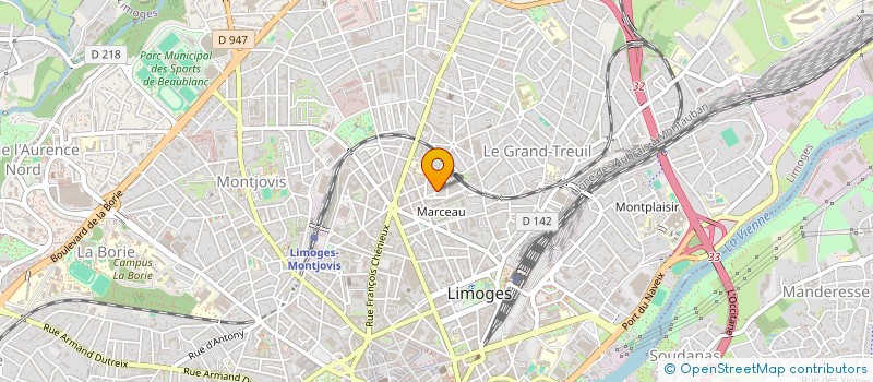 localisation de l'entreprise MONSIEUR OMAR BENAMEUR à LIMOGES