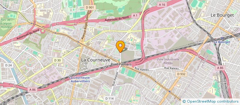 localisation de l'entreprise MONSIEUR OMAR BENMERAD à LA COURNEUVE