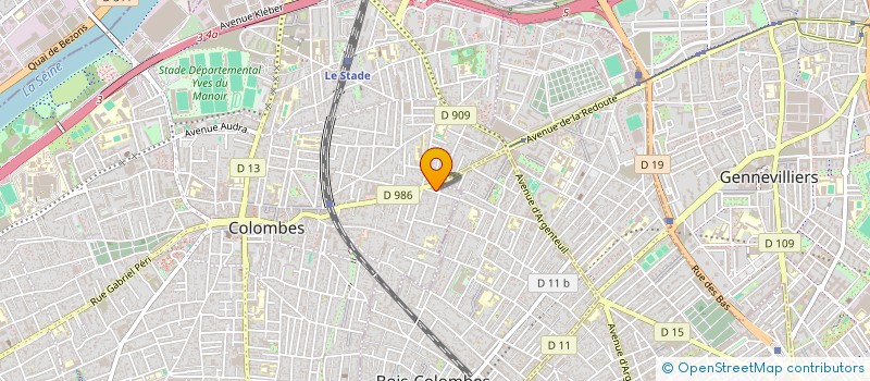 localisation de l'entreprise MONSIEUR OMAR BENNAMANE à COLOMBES