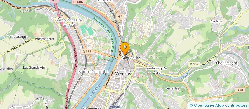 localisation de l'entreprise MONSIEUR OMAR BENTSLIMANE à VIENNE