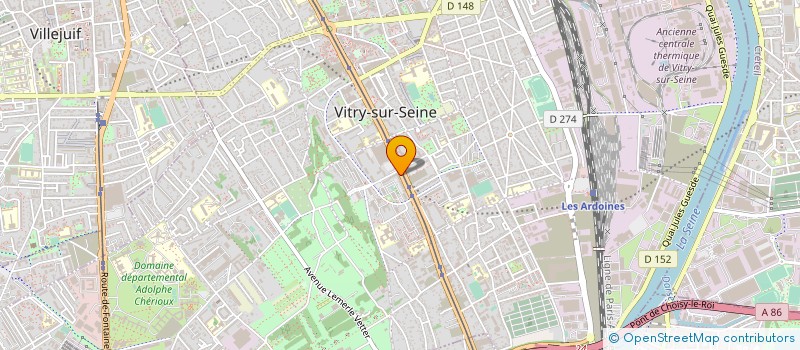 localisation de l'entreprise MONSIEUR OMAR BENYAGOUB à VITRY-SUR-SEINE
