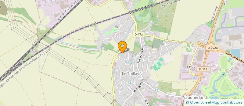 localisation de l'entreprise MONSIEUR OMAR BOUARABA  LE THILLAY