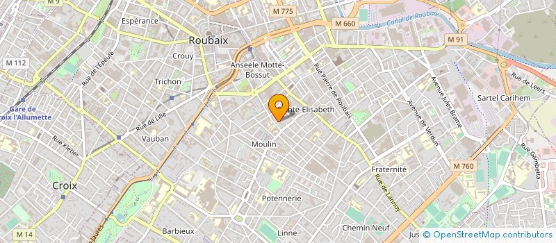 localisation de l'entreprise MONSIEUR OMAR BOUDALI  ROUBAIX