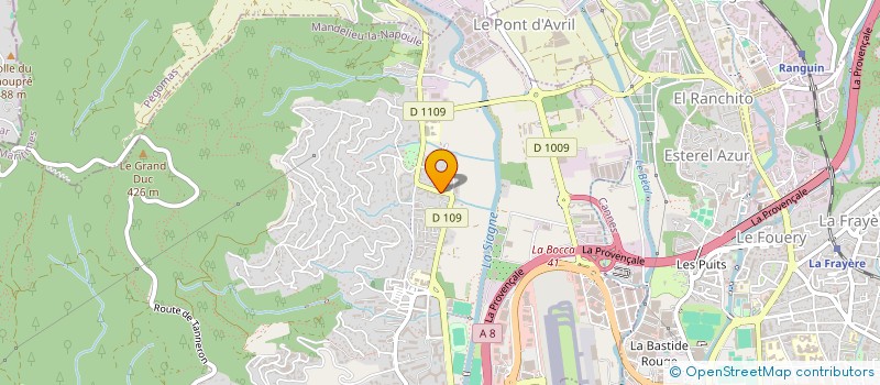 localisation de l'entreprise MONSIEUR OMAR BOUGHARA  MANDELIEU-LA-NAPOULE