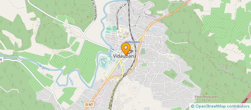 localisation de l'entreprise MONSIEUR OMAR BOUHLEL  VIDAUBAN