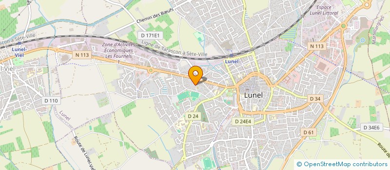 localisation de l'entreprise MONSIEUR OMAR BOUNAGA  LUNEL
