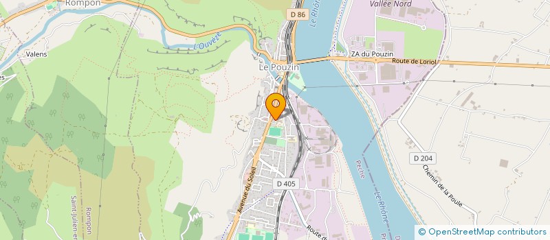 localisation de l'entreprise MONSIEUR OMAR BOUSFIHA  LE POUZIN