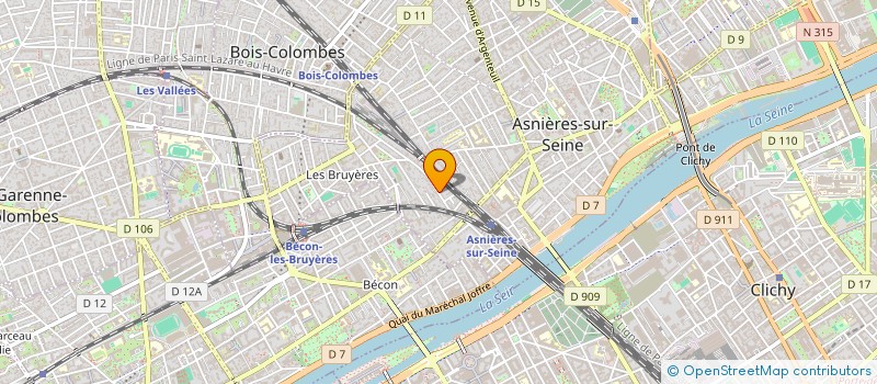 localisation de l'entreprise MONSIEUR OMAR BOUTRA MANSOUR  ASNIERES-SUR-SEINE