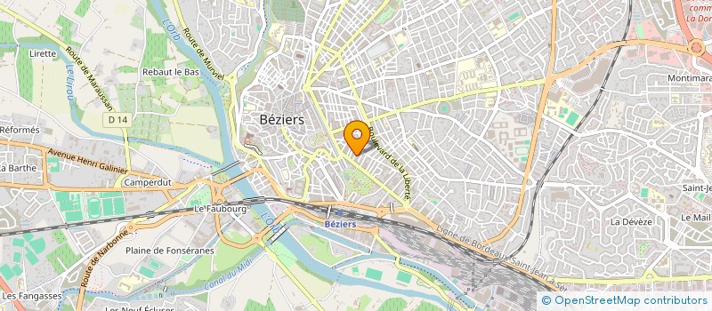 localisation de l'entreprise MONSIEUR OMAR BRIOUEL  BEZIERS