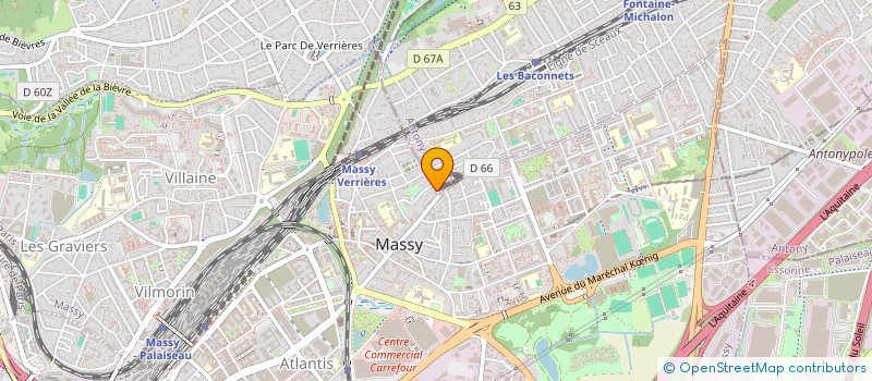 localisation de l'entreprise MONSIEUR OMAR CHALLAL  MASSY