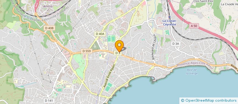 localisation de l'entreprise MONSIEUR OMAR CHERGUI à LA CIOTAT