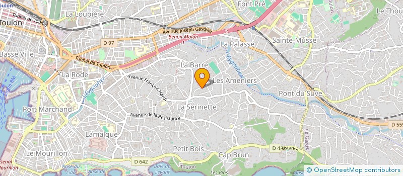 localisation de l'entreprise MONSIEUR OMAR CHMORA  TOULON