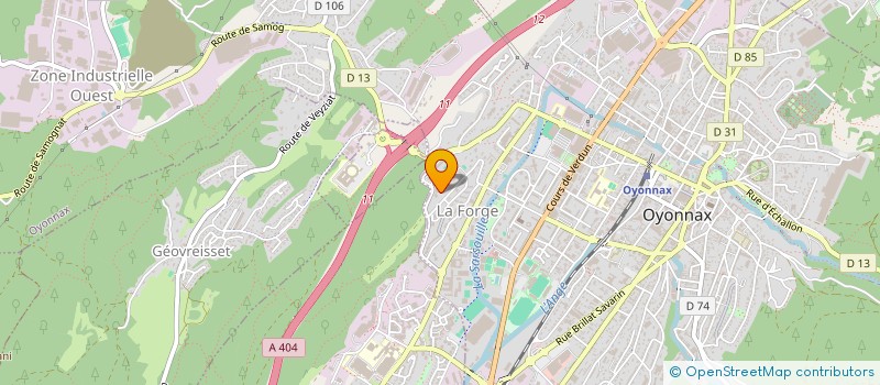 localisation de l'entreprise MONSIEUR OMAR CHOATI BOURJILA à OYONNAX