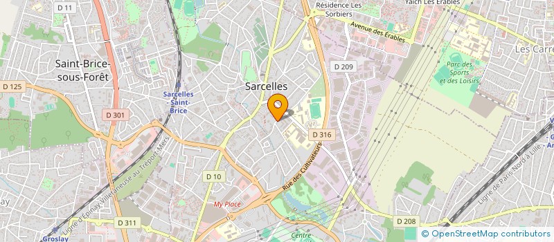 localisation de l'entreprise MONSIEUR OMAR CISSOKO à SARCELLES