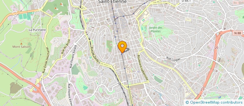 localisation de l'entreprise MONSIEUR OMAR DAHMAN  SAINT-ETIENNE