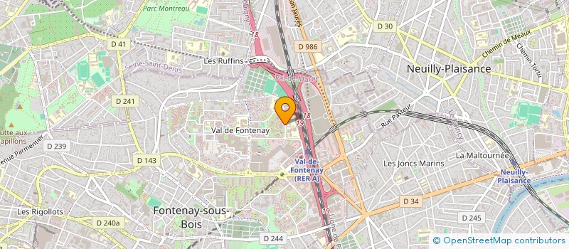 localisation de l'entreprise MONSIEUR OMAR DAHMANI  FONTENAY-SOUS-BOIS