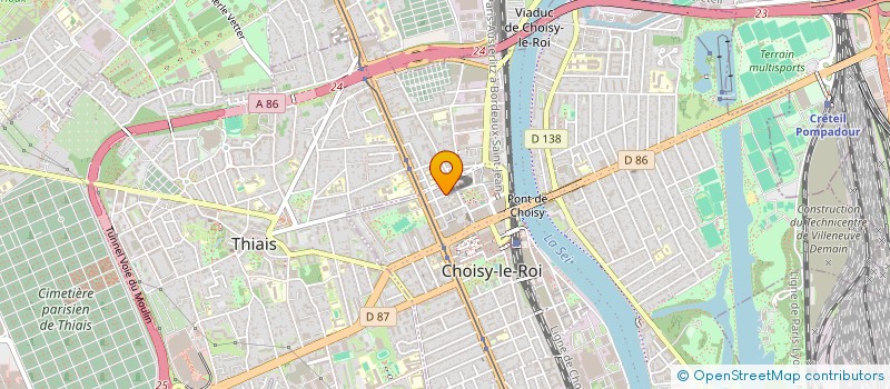 localisation de l'entreprise MONSIEUR OMAR DAZA PARRA  CHOISY-LE-ROI