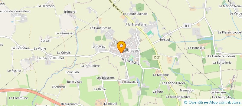 localisation de l'entreprise MONSIEUR OMAR DEBBI  CLAYES