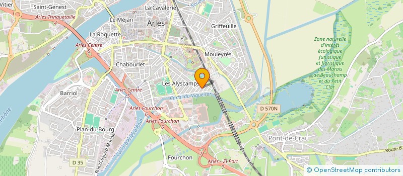 localisation de l'entreprise MONSIEUR OMAR DJEFAFLIA à ARLES