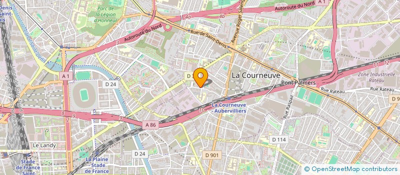 localisation de l'entreprise MONSIEUR OMAR DOUMBIA à LA COURNEUVE