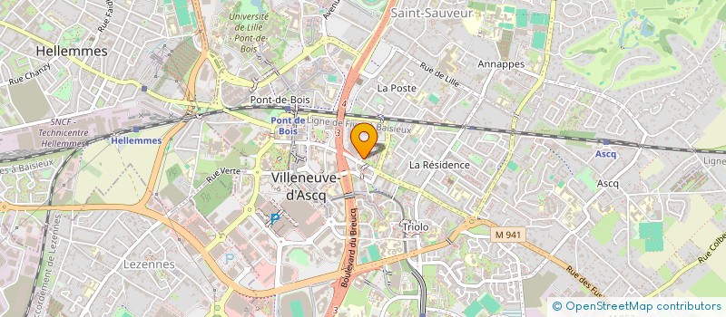 localisation de l'entreprise MONSIEUR OMAR EL BEKKAOUI  VILLENEUVE-D'ASCQ