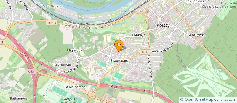 localisation de l'entreprise MONSIEUR OMAR EL HACHMI  POISSY