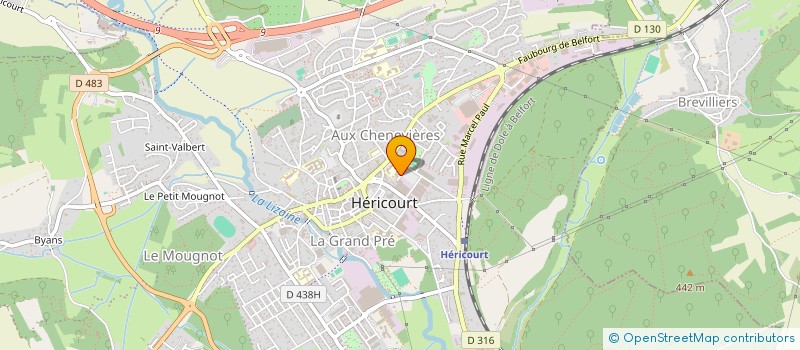 localisation de l'entreprise MONSIEUR OMAR FDILAT  HERICOURT