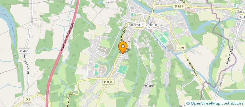 localisation de l'entreprise MONSIEUR OMAR FELLOUH  AIRE-SUR-L'ADOUR