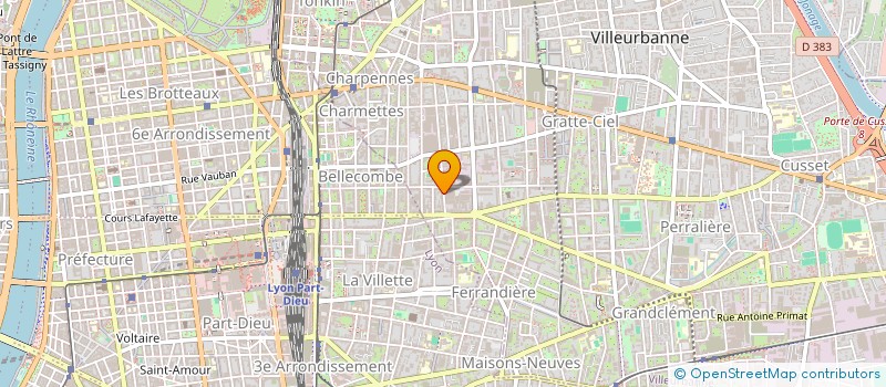 localisation de l'entreprise MONSIEUR OMAR FIDJEL  VILLEURBANNE