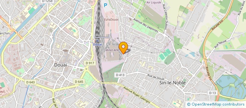 localisation de l'entreprise MONSIEUR OMAR GAZDAMMOU à DOUAI