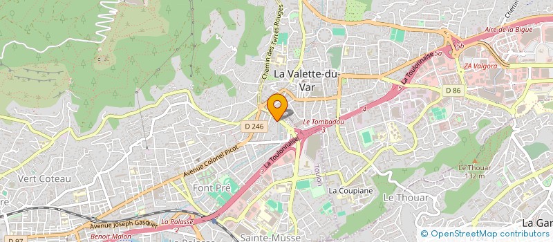 localisation de l'entreprise MONSIEUR OMAR GUENBIB  TOULON