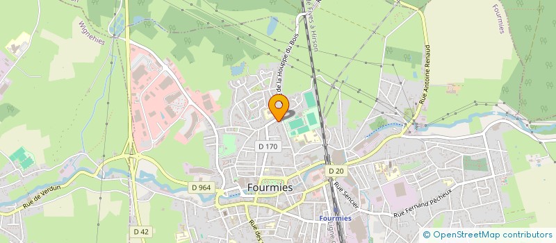 localisation de l'entreprise MONSIEUR OMAR HADJADJ AOUL  FOURMIES