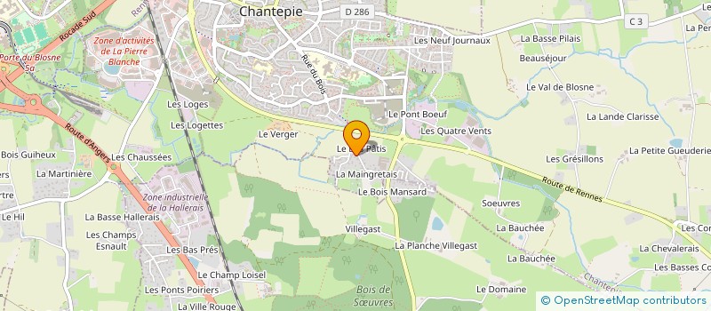 localisation de l'entreprise MONSIEUR OMAR HAKIKI  CHANTEPIE