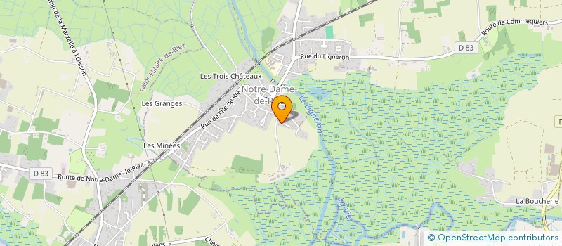 localisation de l'entreprise MONSIEUR OMAR HAMICHE à NOTRE-DAME-DE-RIEZ