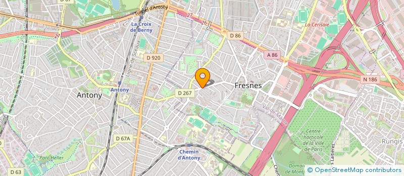 localisation de l'entreprise MONSIEUR OMAR HAMOUNE  FRESNES