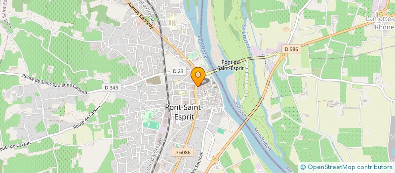 localisation de l'entreprise MONSIEUR OMAR HOURFANE  PONT-SAINT-ESPRIT