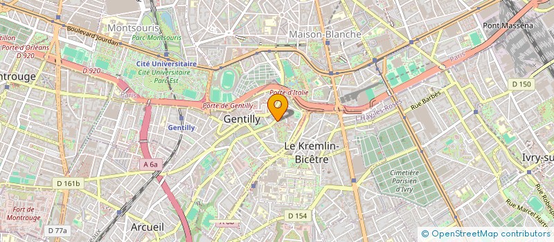 localisation de l'entreprise MONSIEUR OMAR ISMAIL  GENTILLY