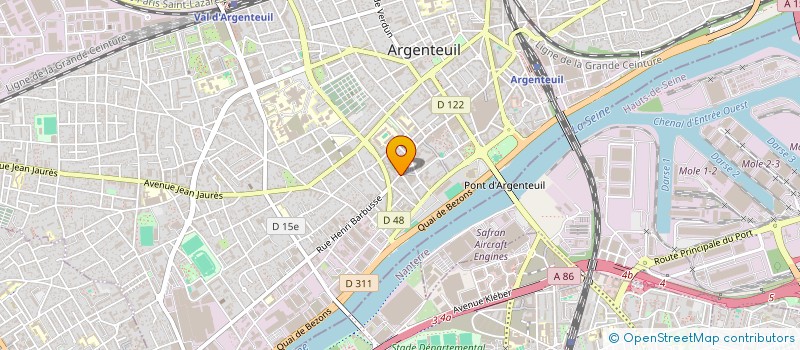 localisation de l'entreprise MONSIEUR OMAR JAMAZI  ARGENTEUIL