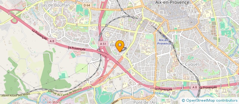 localisation de l'entreprise MONSIEUR OMAR JAZAA à AIX-EN-PROVENCE