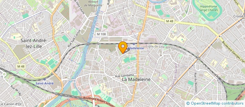 localisation de l'entreprise MONSIEUR OMAR KANOUNE à LA MADELEINE