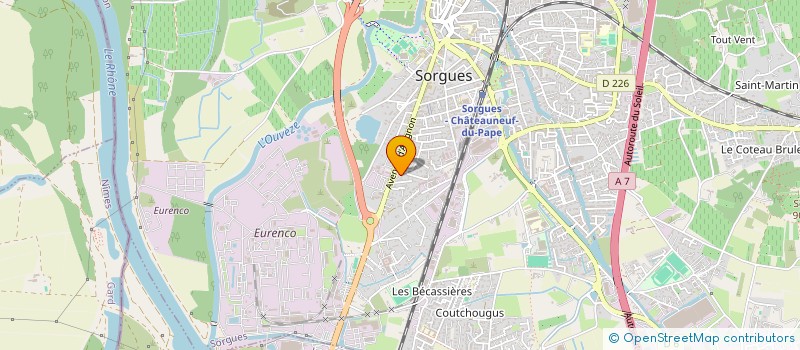 localisation de l'entreprise MONSIEUR OMAR KASSIM  SORGUES