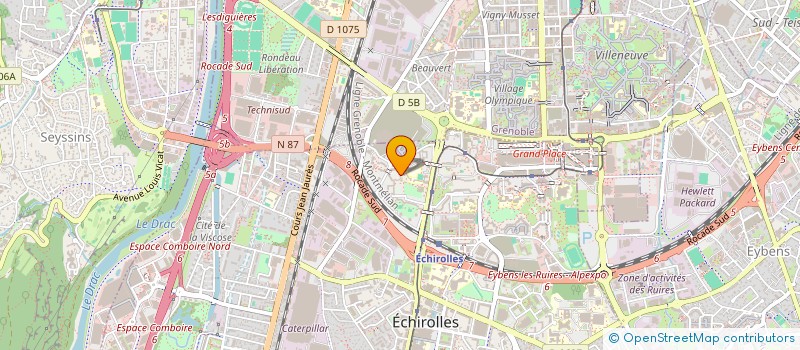 localisation de l'entreprise MONSIEUR OMAR LARBI CHAHT à ECHIROLLES